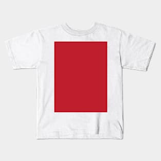 Pretty Simple Solid Dark Red Kids T-Shirt